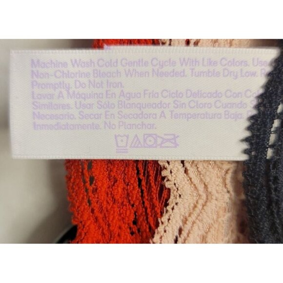 Joyspun 3-Pack Lace Thong Panties XXXL Black Pink Red Nylon Spandex - Picture 5 of 7